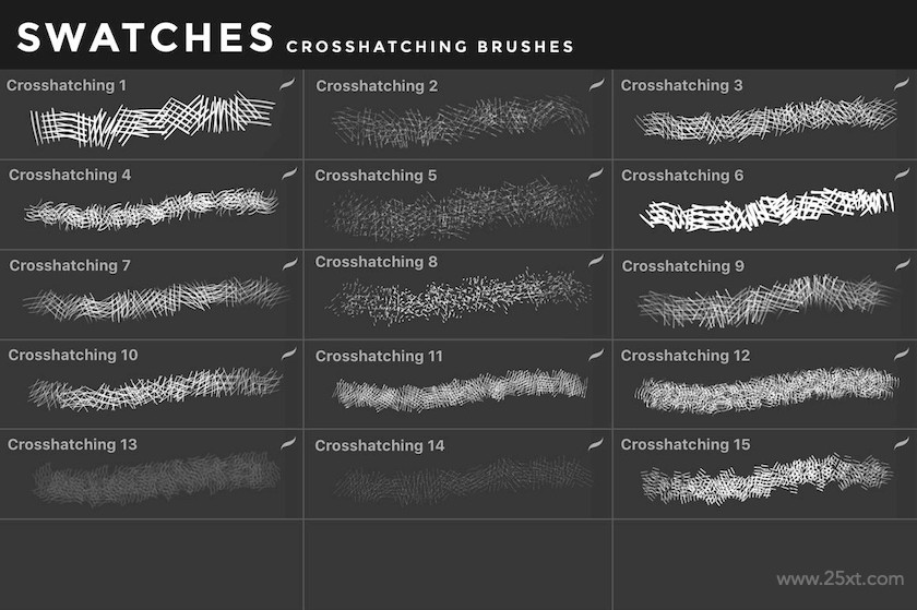 Crosshatching Procreate brushes 6.jpeg