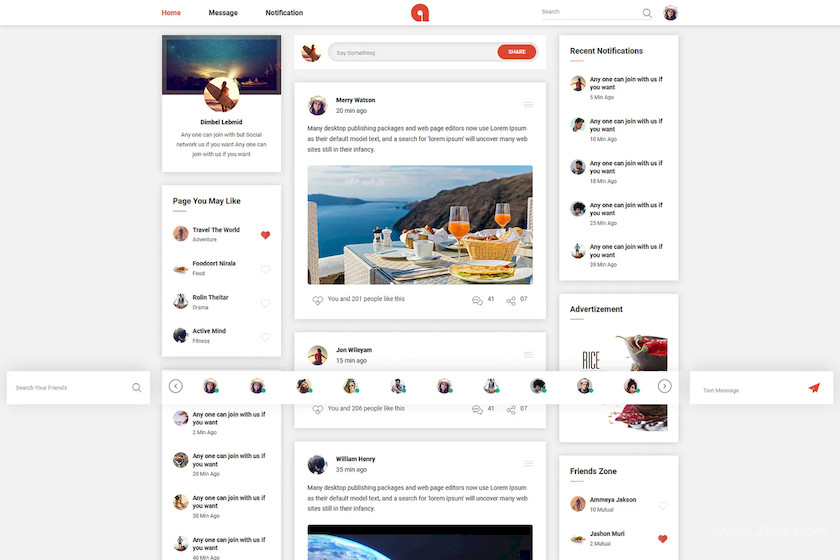 Adda - Social Network HTML Template 1.jpg