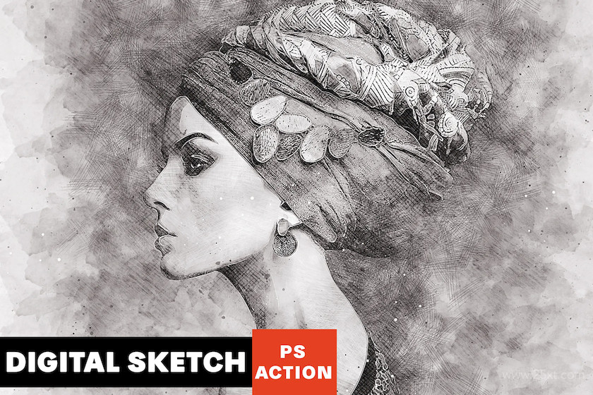 Digital Sketch Photoshop Action.jpg