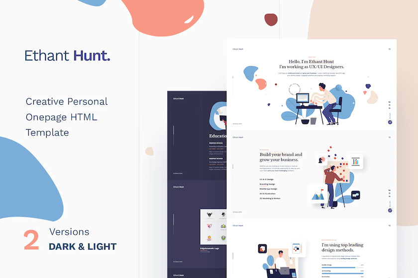 Ethant Hunt - Personal HTML Onepage Template.jpg