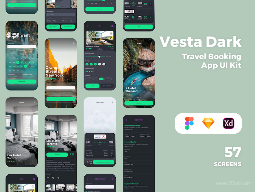 Vesta Dark Travel Booking App UI Kit 1.jpg