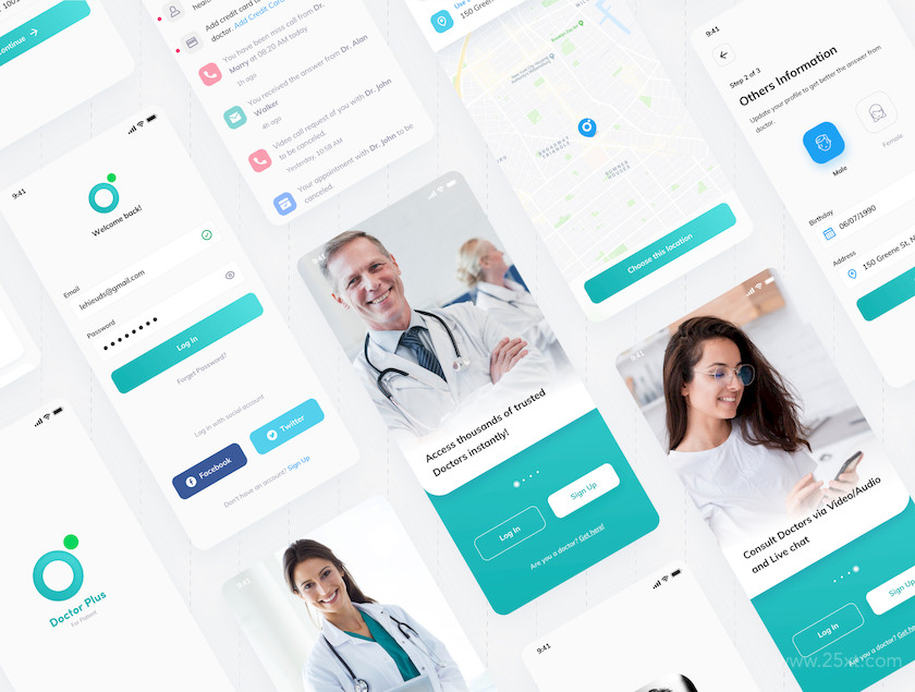 Doctor Plus - For Patient iOS UI Kit 5.jpg