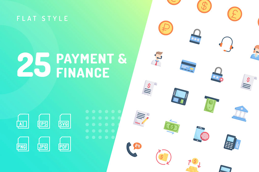 Payment & Finance Flat Icons 2.jpg