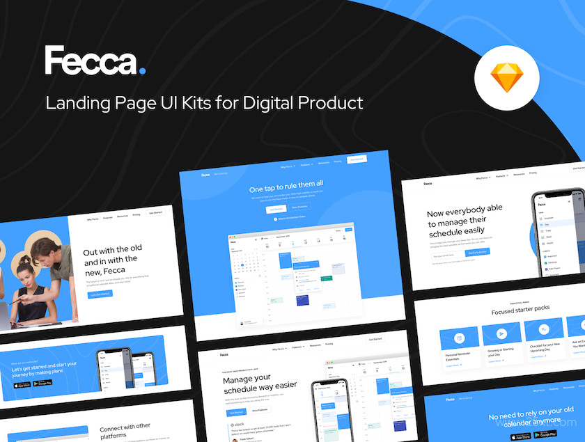 Fecca - Landing Page UI Kit (Sketch) 8.jpg