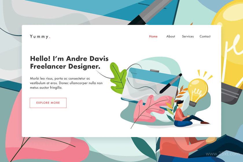 web template for Landing page 2.jpg