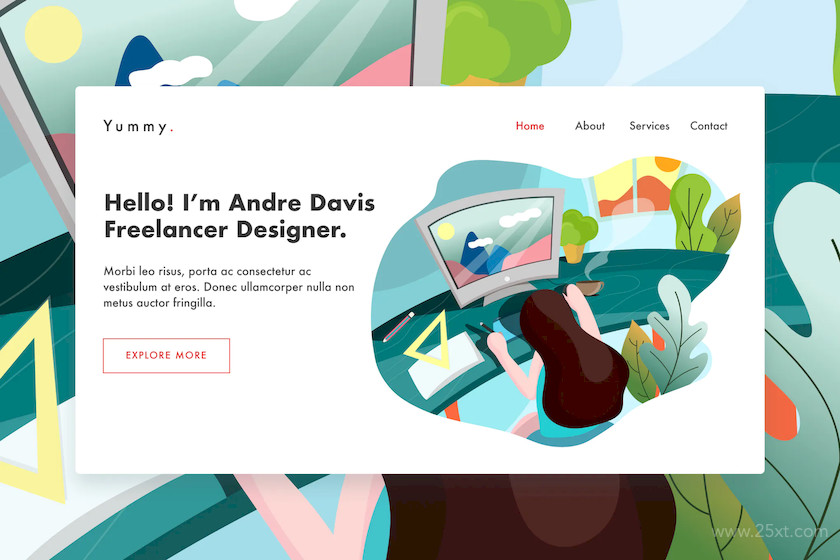 web template for Landing page 5.jpg