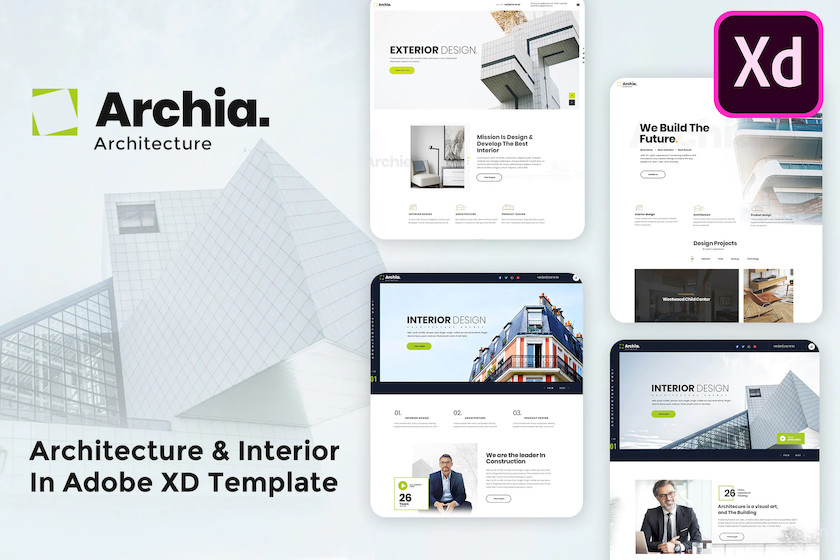 Archia - Architecture & Interior Adobe XD template.jpg
