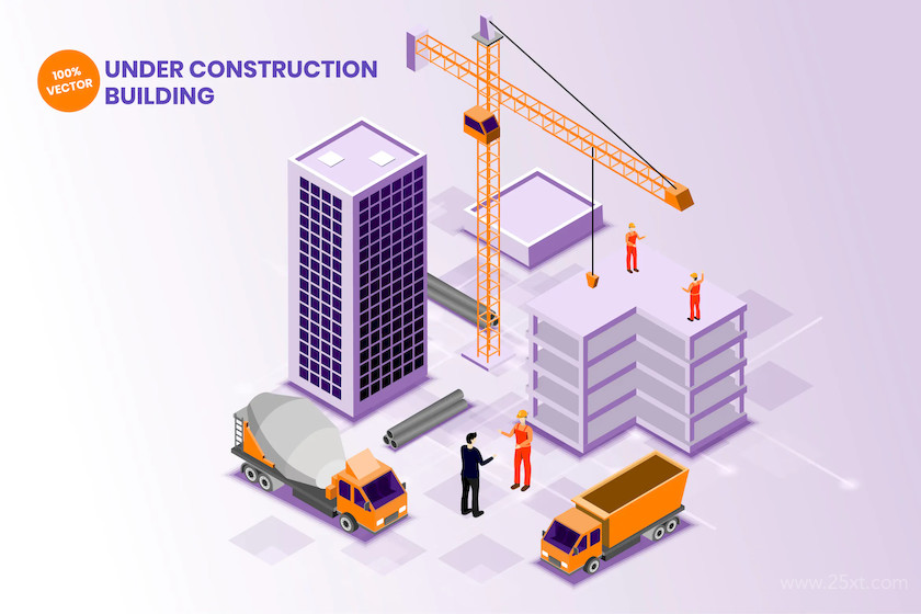 Isometric Under Construction Building Vector.jpg
