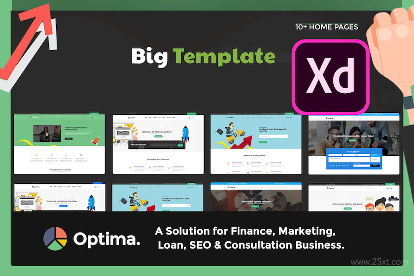 Optima - SEO & Consultation Business XD Template 4.jpg