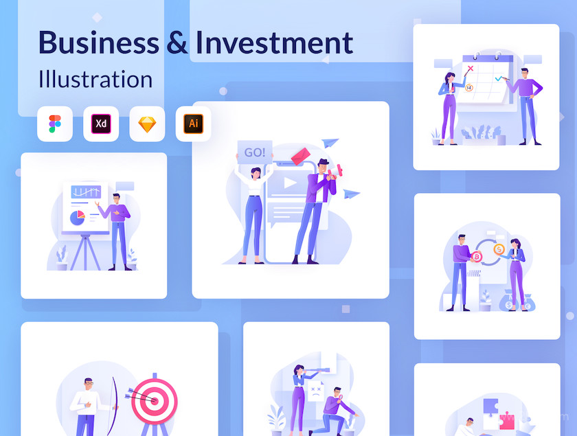 Bussines & Investment Illustration Kit 1.jpg