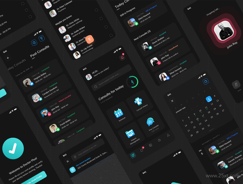 Doctor Plus - For Doctor iOS UI Kit 8.jpg