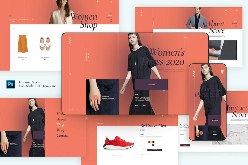 Creative Fashion Ecommerce PSD Template.jpg