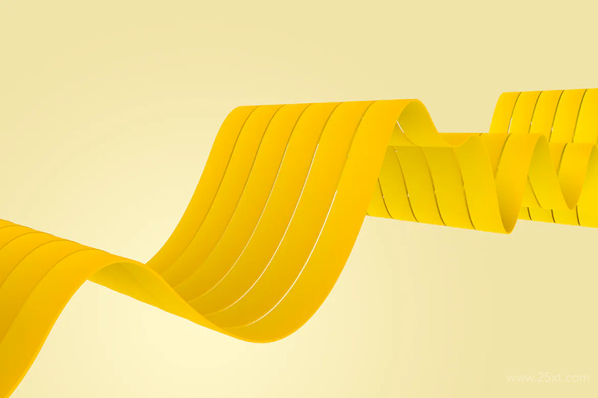 Yellow Wavy Volume Stripes Background Set 1.jpg