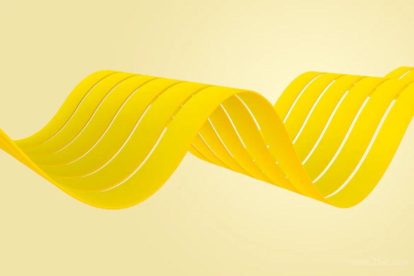 Yellow Wavy Volume Stripes Background Set 4.jpg