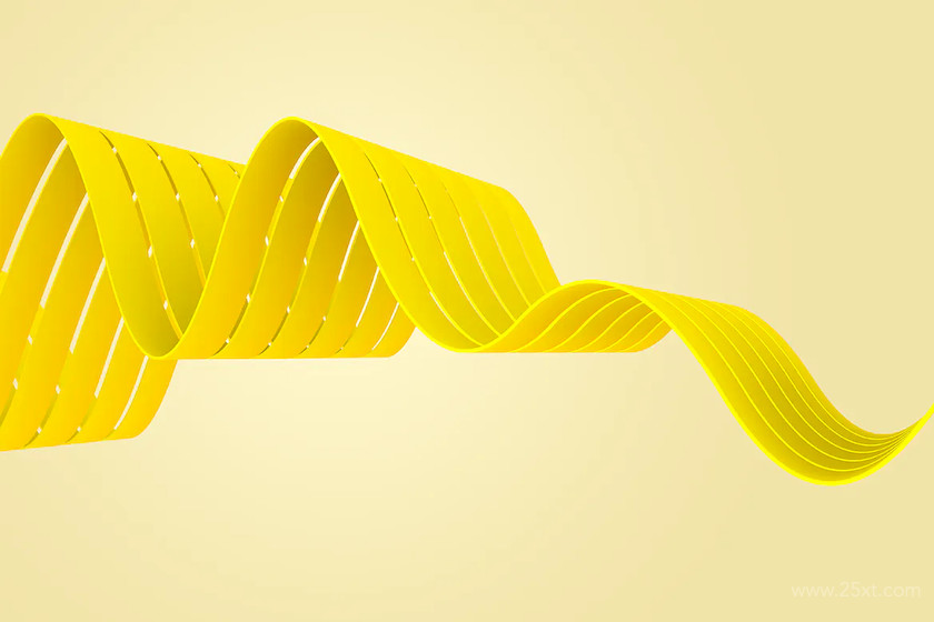 Yellow Wavy Volume Stripes Background Set 6.jpg