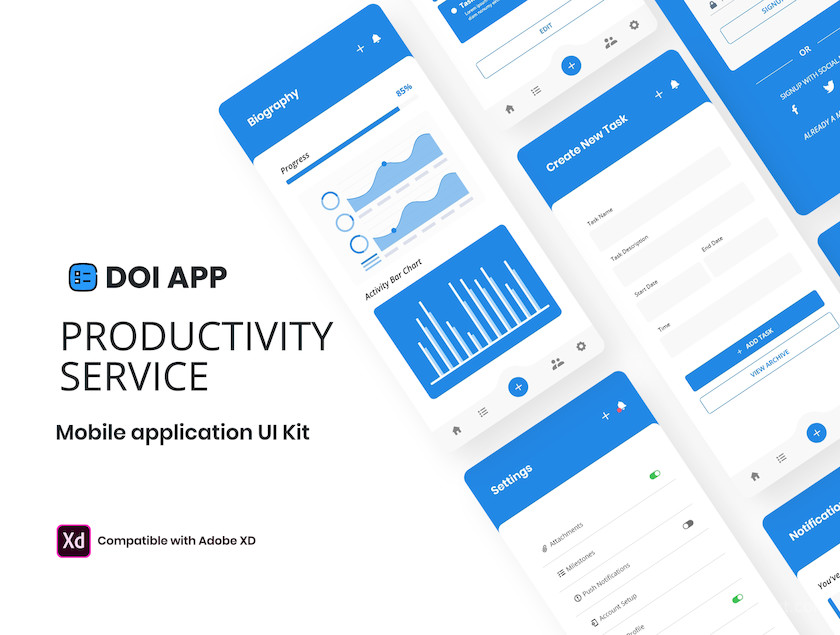 DOI Productivity Mobile Application - UI Kit 1.jpg