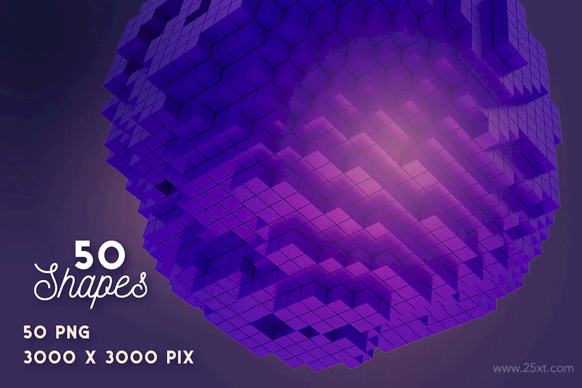 50 Pixel 3D Shapes 4.jpg