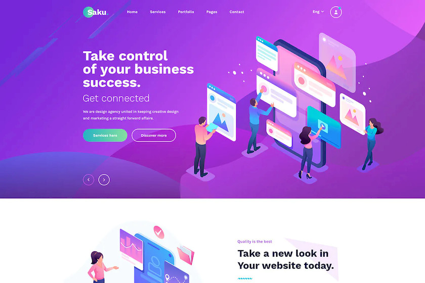 Saku - Agency And Business HTML Template 1.jpg