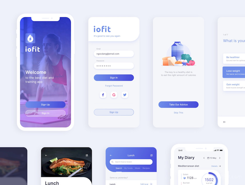 ioFit - Diet & Training App UI Kit 4.jpg