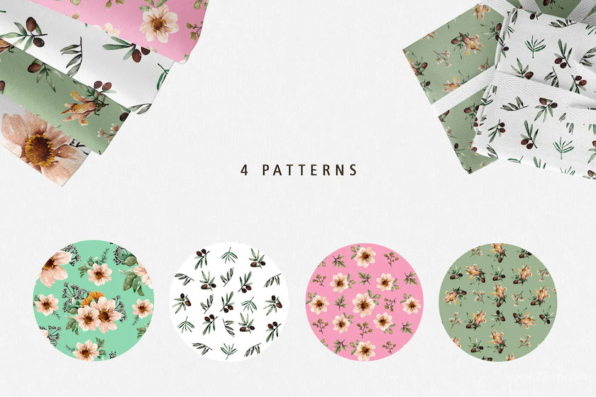 Floral Botanical Watercolor Set 4.jpg