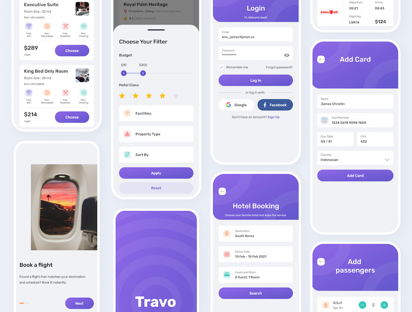 Travo Apps - UI KIT for Travel Flight and Hotel 4.jpg