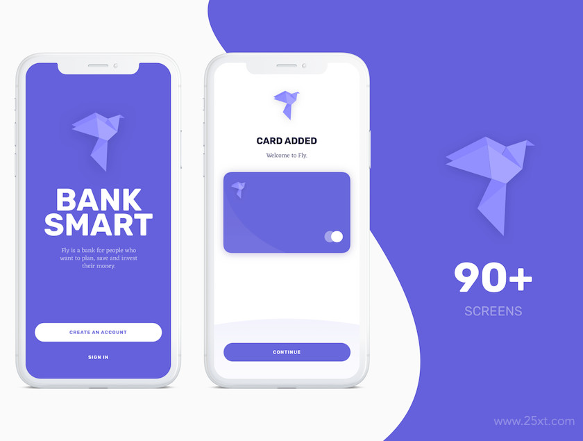 Fly - Banking Investment Mobile UI Kit2.jpg