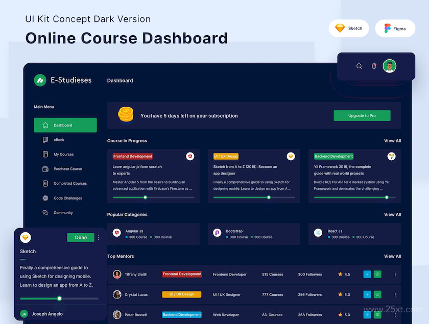 Online Course Dashboard Kit Dark Version 3.jpg