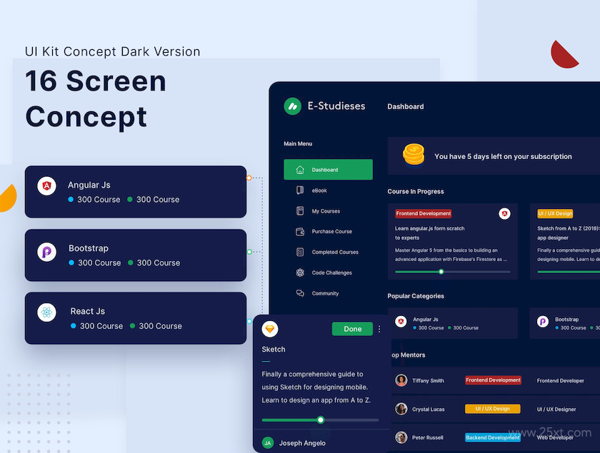 Online Course Dashboard Kit Dark Version 7.jpg