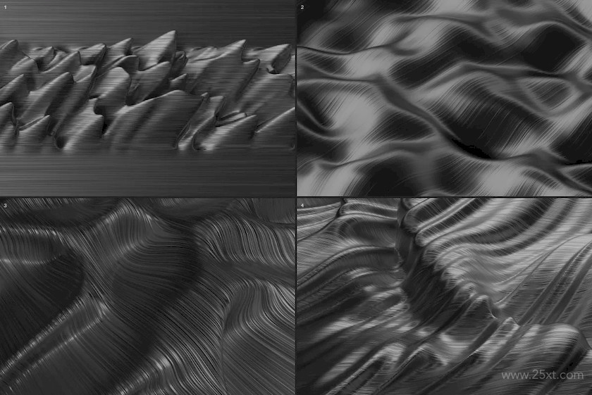 Abstract 3D wavy Lines Background - Silver Color 6.jpg