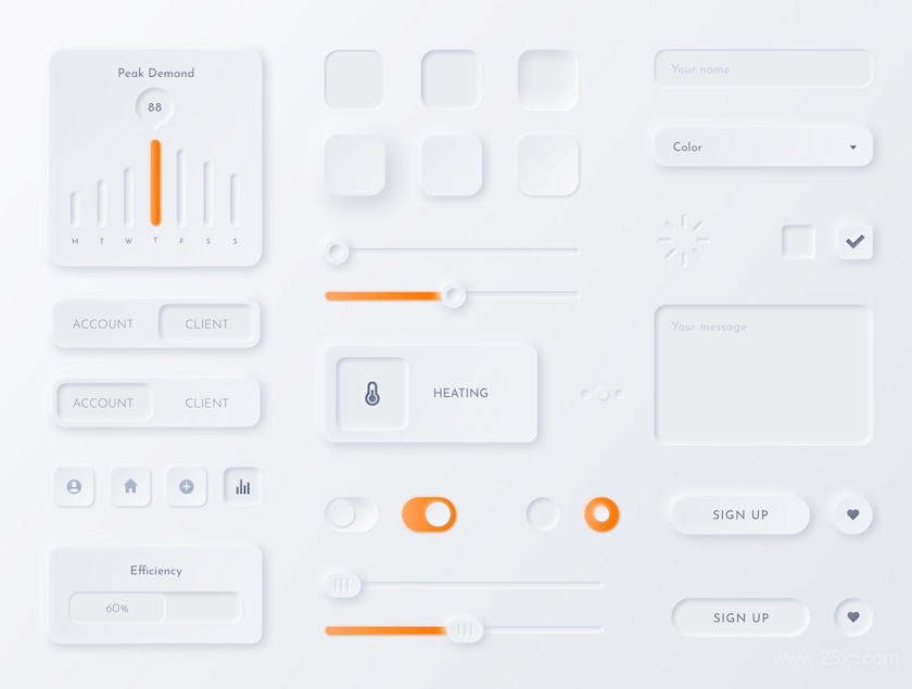 Neumorphic Soft UI Kit - NEU 5.jpg