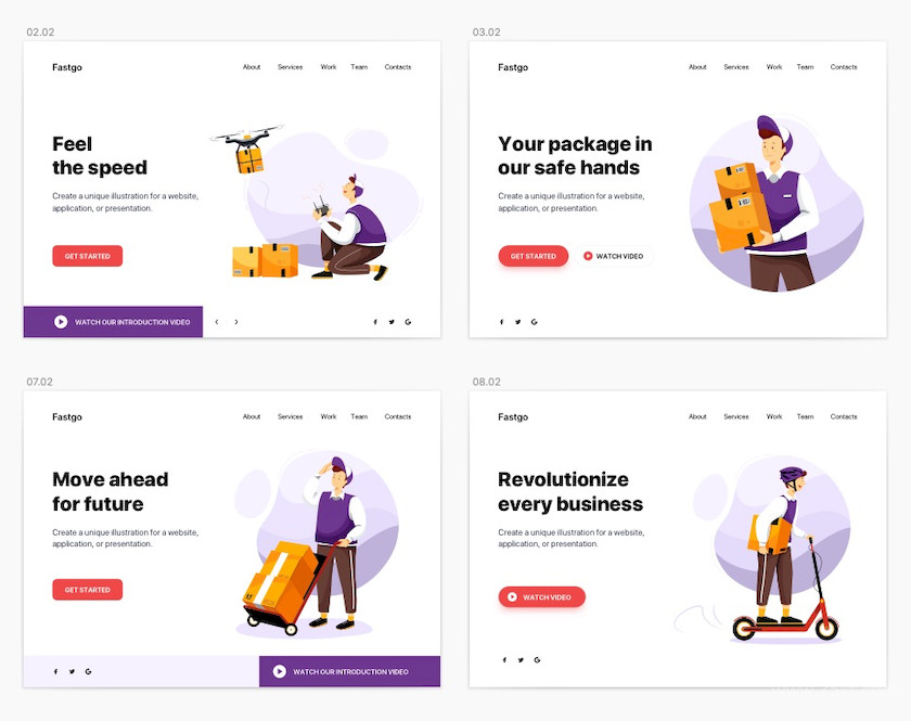 FASTGO - Delivery Service UI Kit2.jpg