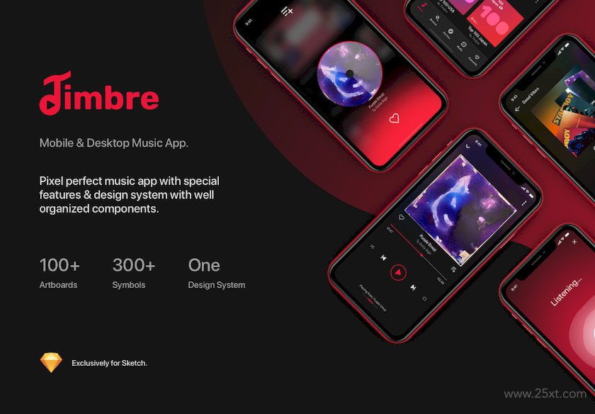 Timbre App - Music App with Design System 3.jpg