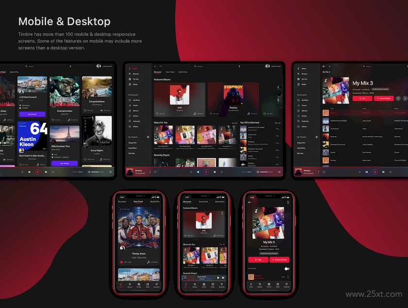 Timbre App - Music App with Design System 4.jpg