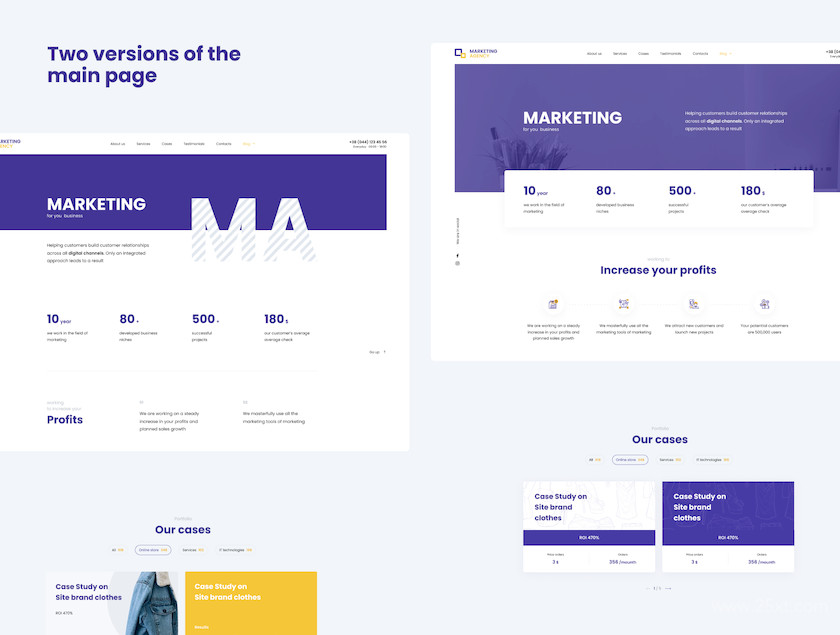 Web UI kit for Marketing or IT agency 1.jpg