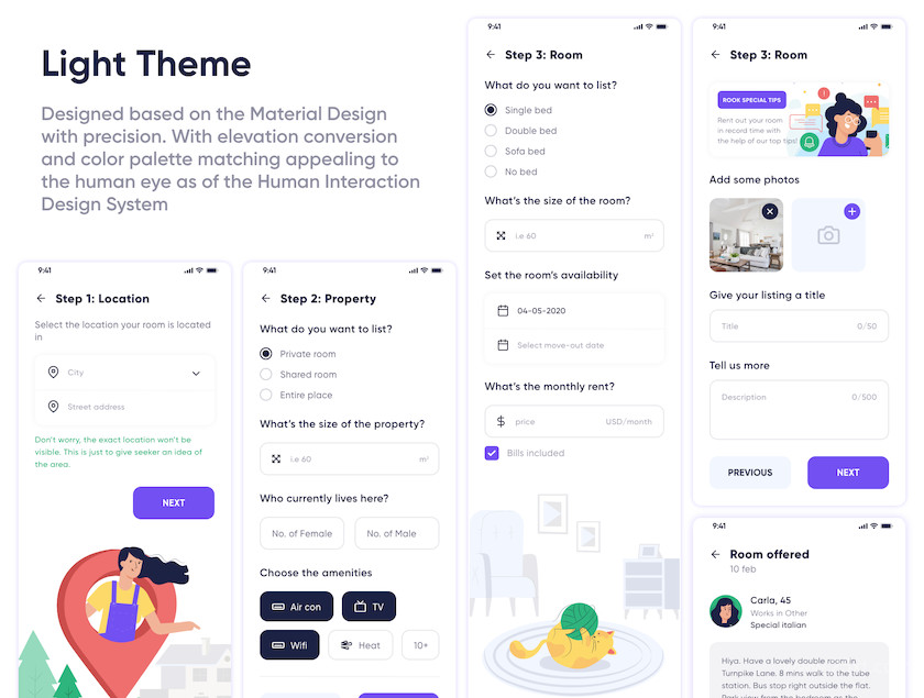 Rook - Room Booking and Real-Estate App UI Kit 2.jpg