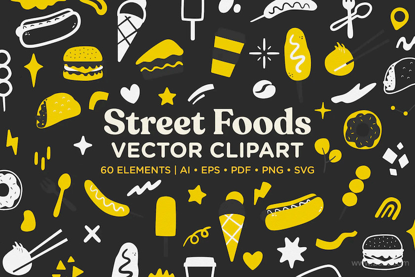 Street Food Vector Clipart Pack2.jpg