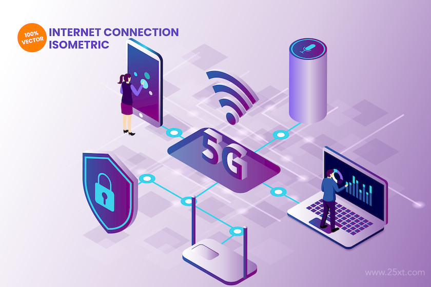 Isometric Internet Connection 5G Vector.jpg