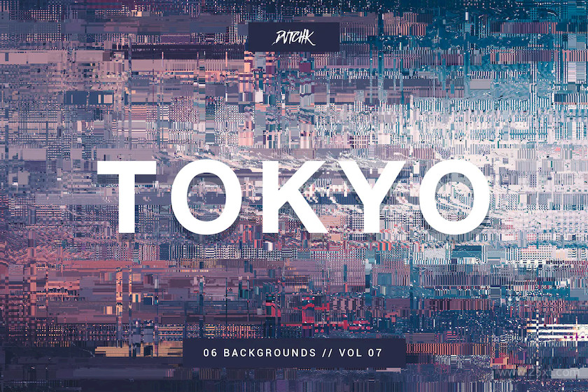 483353 Tokyo City Glitch Backgrounds Vol. 07 4.jpg