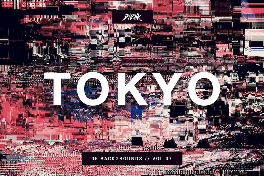 483353 Tokyo City Glitch Backgrounds Vol. 07 2.jpg
