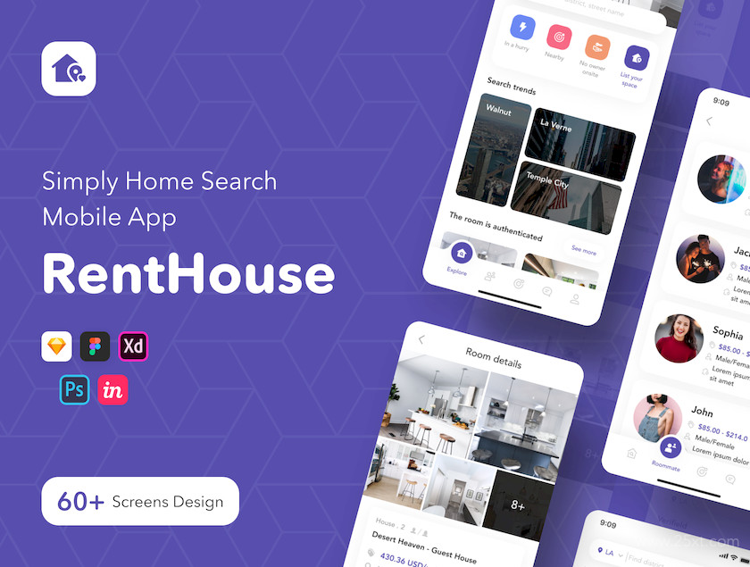 483392 RentHouse - Simply Home Search Mobile App UI KIT1.jpg