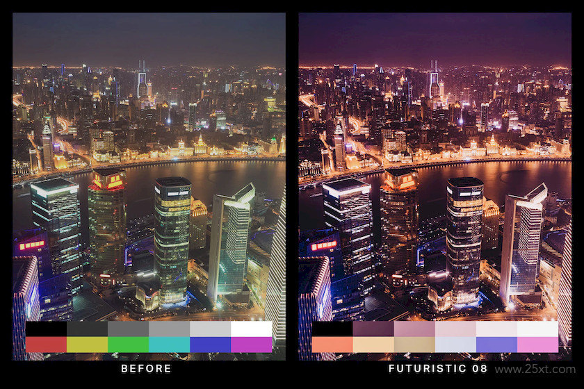 483466 50 Cyberpunk Neon Lightroom Presets and LUTs6.jpg