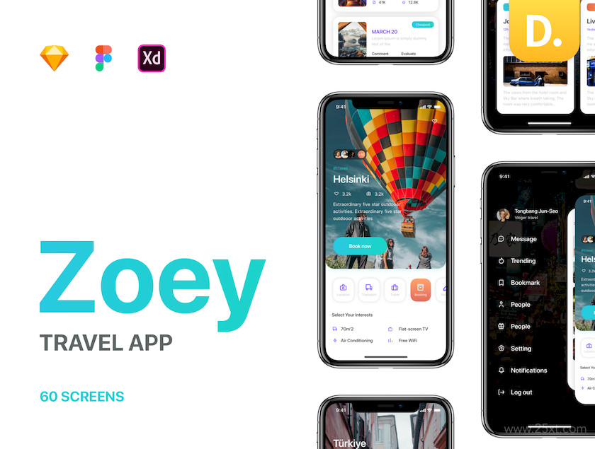 483474 Zoey Trip - Travel App UI Kit2.jpg