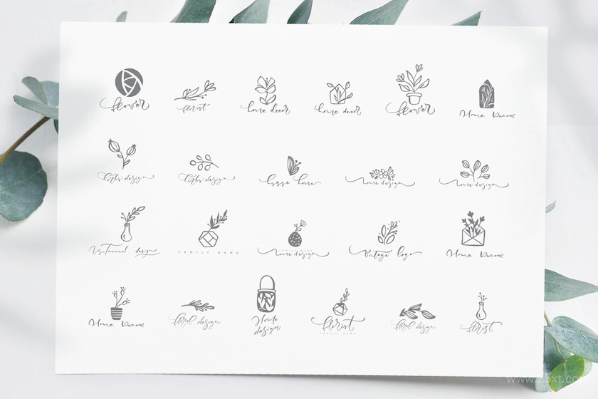 483506 Botanical floral logos SVG5.jpg