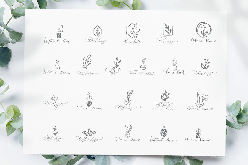 483506 Botanical floral logos SVG2.jpg