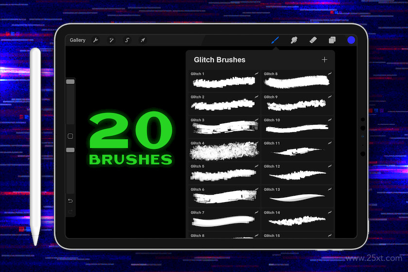 483538 Procreate Glitch Lettering Brushes5.jpg