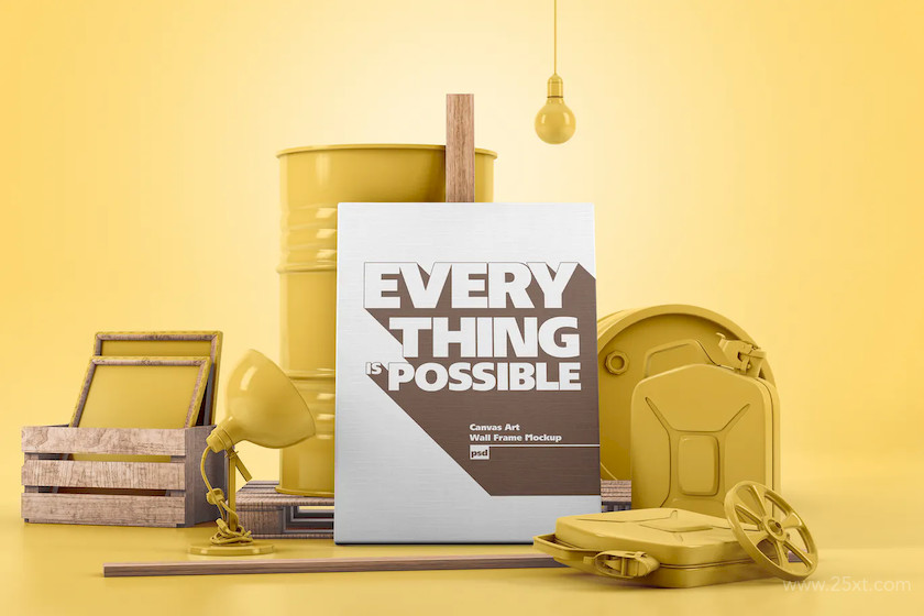 483562 Canvas Art Wall Frame Monochrome Scene Mockup 2.jpg