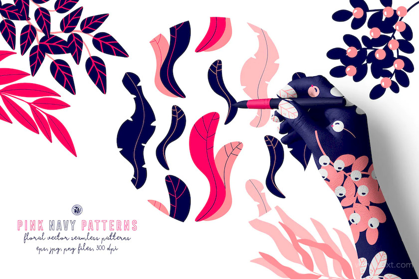 483575 Pink Navy Vector Patterns 6.jpg