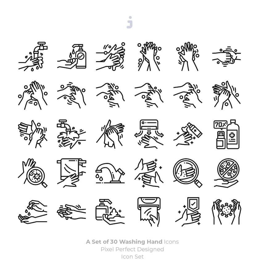 483597 30 Washing Hand Icons 2.jpg