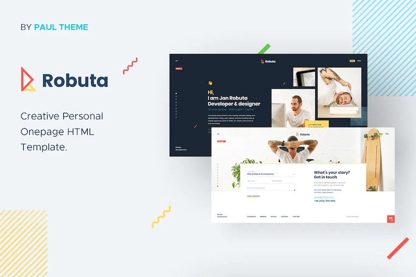 483599 Robuta - Personal Onepage HTML Template 4.jpg