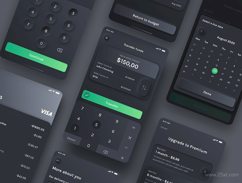 483612 Dark Budget Planner - Finance UI Kit5.jpg
